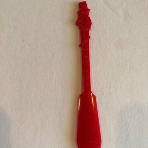 VINTAGE Mr. Peanut Planters Red Plastic Knife #F31
